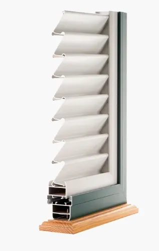 Louvered windows system illustration
